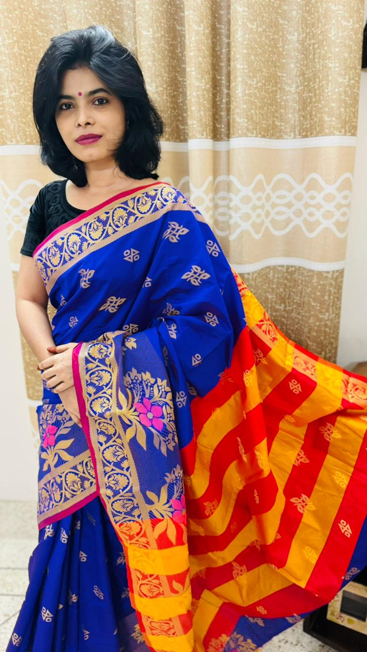 Premium hybrid cotton saree