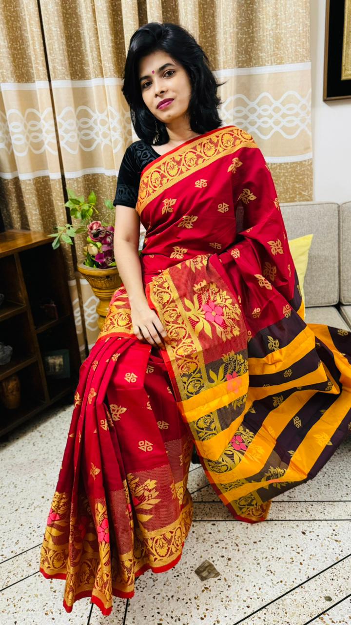 Premium hybrid cotton saree