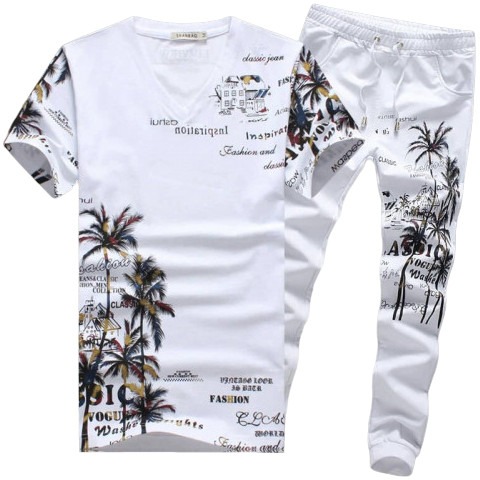 Stylist Printed Half Sleeve T-Shirt & Full pant