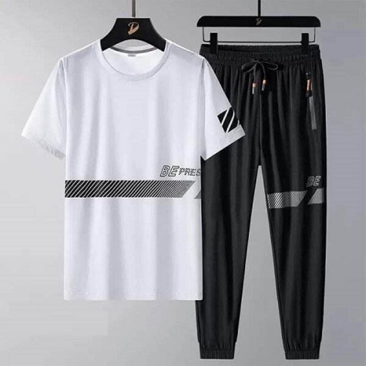 Stylist Printed Half Sleeve T-Shirt & Full pant